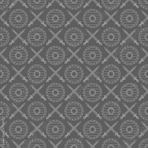 seamless viking pattern 04