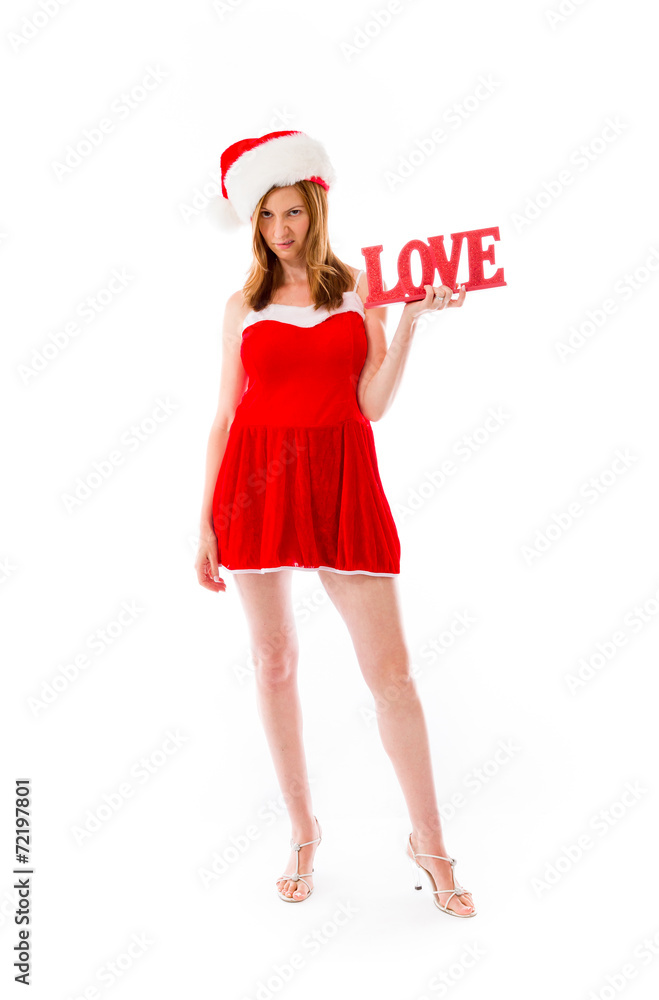 model isolated on white in love model isolated on white in love