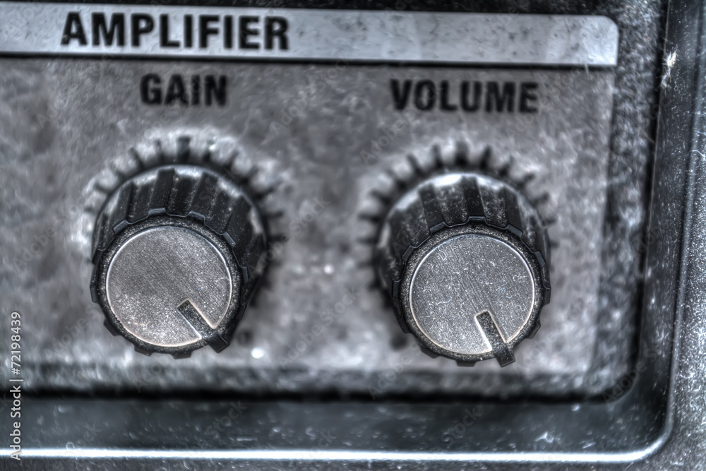 close up of guitar amplifier knobs in hdr close up of guitar amplifier knobs in hdr