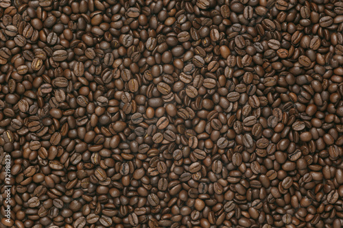 Caffe edition  coffee beans on old brown paper