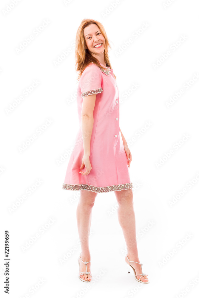 model isolated on plain background back turning around model isolated on plain background back turning around