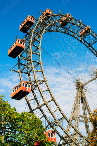 Giant Ferris Wheel in Prater Park, Vienna photo