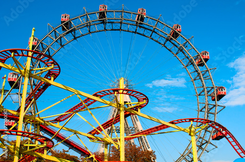 Giant Ferris Wheel in Prater Park, Vienna photo