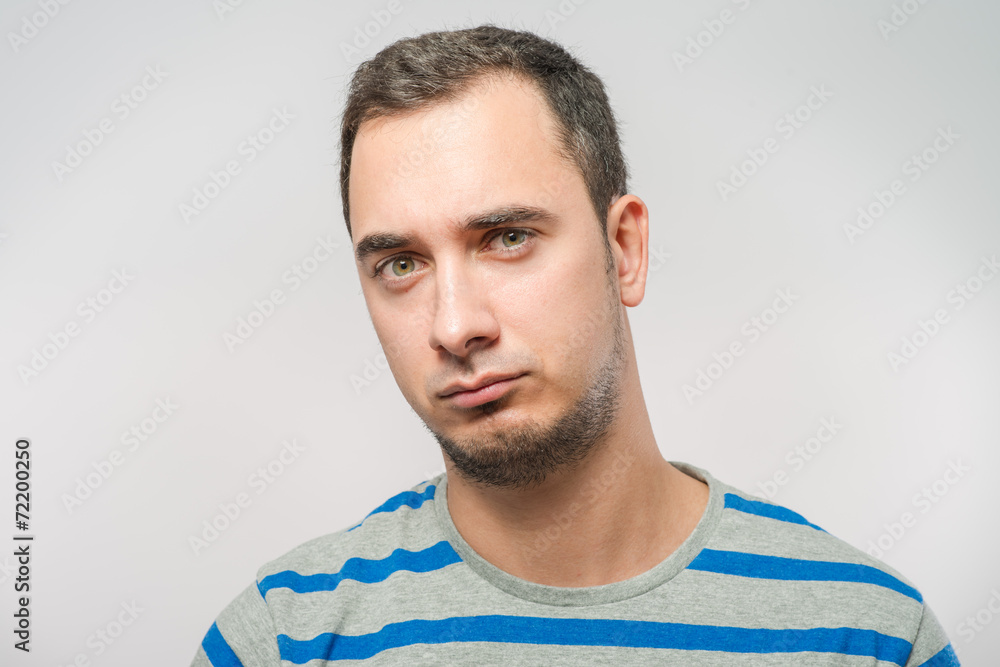 Portrait of a sad man Portrait of a sad man