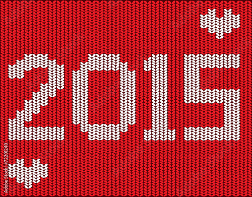 Knitted vector 2015 new year