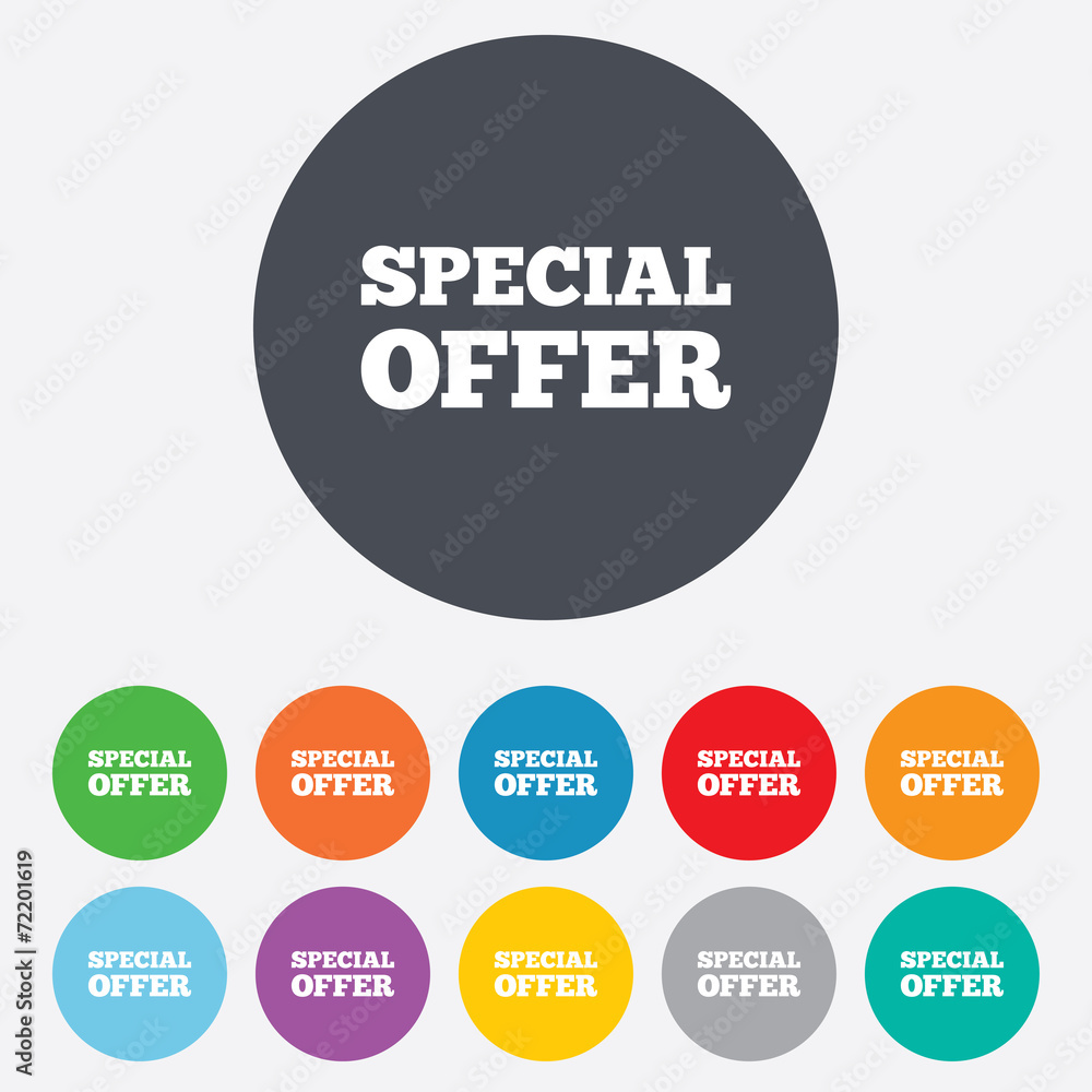 Special offer sign icon. Sale symbol. Special offer sign icon. Sale symbol.