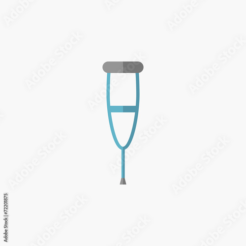 Crutches Flat Icon