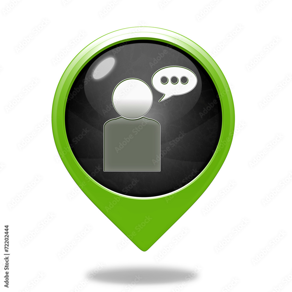forum pointer icon on white background forum pointer icon on white background