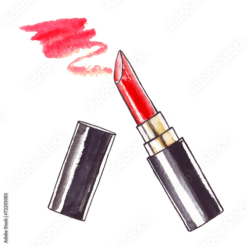 Beautiful Watercolor Lipstick.