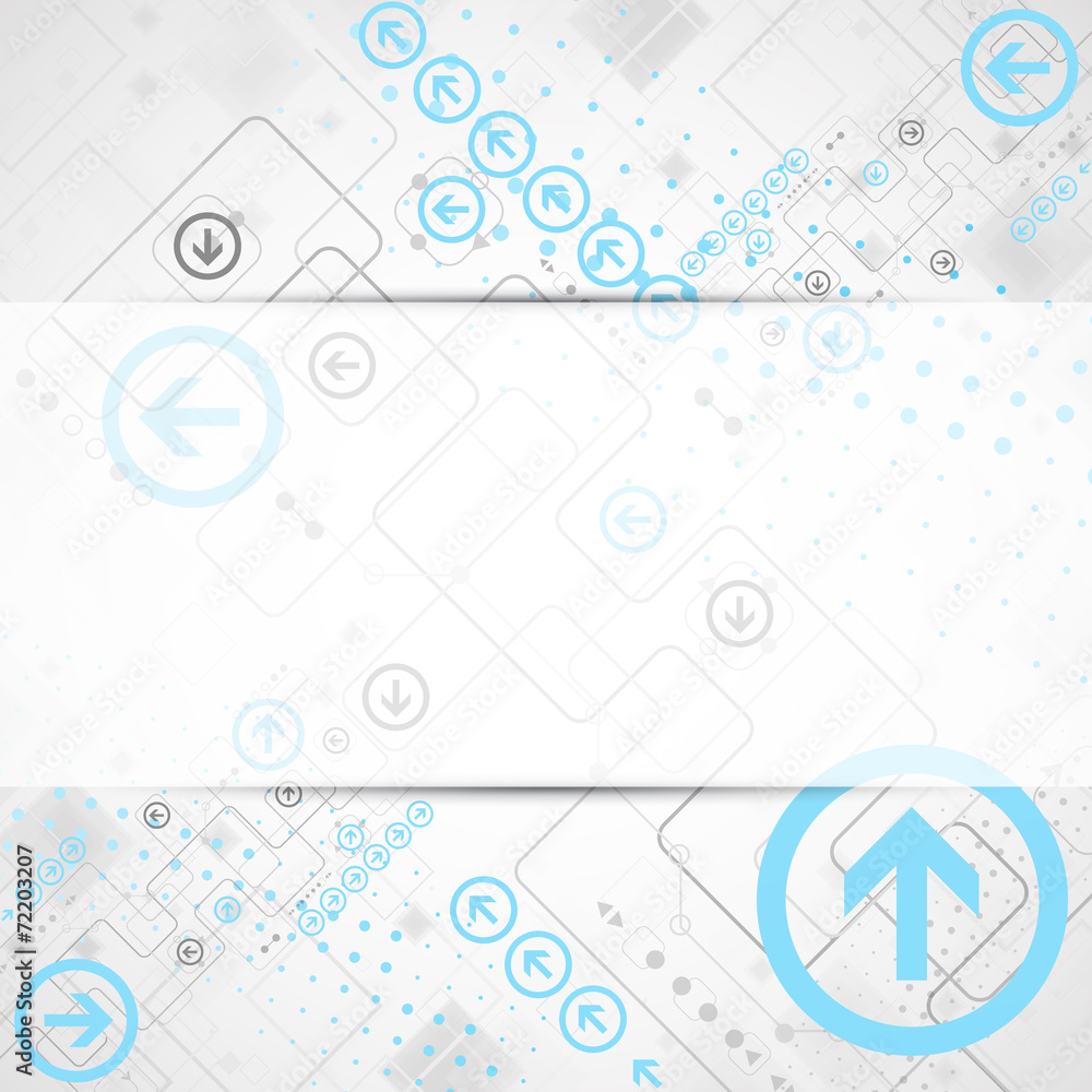 Abstract technological background with various technological ele Abstract technological background with various technological ele