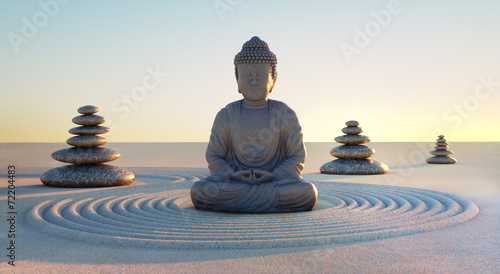 Fotografía Buddha in Abendstimmung