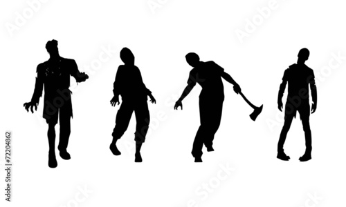 zombie halloween isolated vector