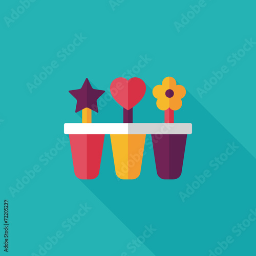 kitchenware ice maker flat icon with long shadow,eps10