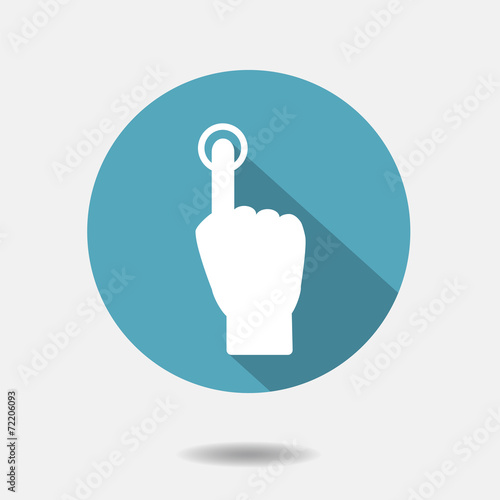 vector check mark icon, touch icon, flat icons