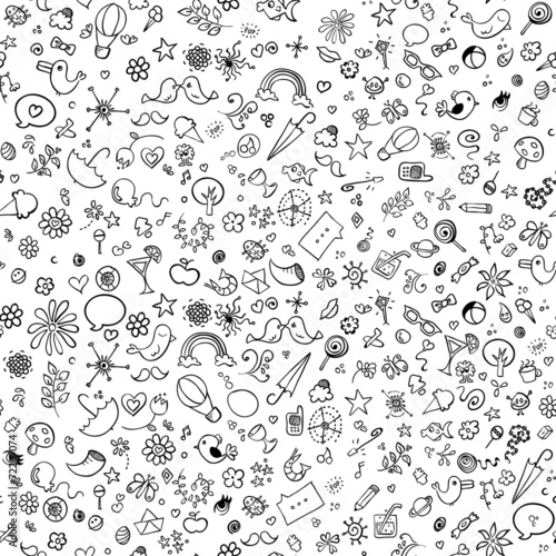 doodle pattern: Seamless background