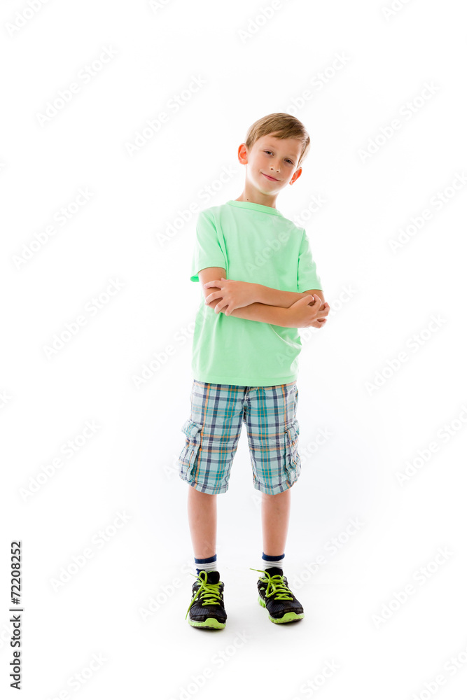 model isolated on plain background happy smiling arms crossed model isolated on plain background happy smiling arms crossed
