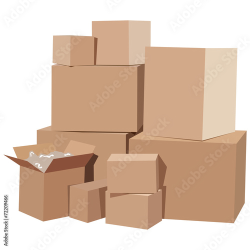 Cardboard boxes