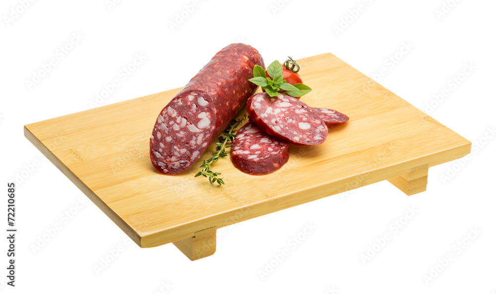 Salami sausages