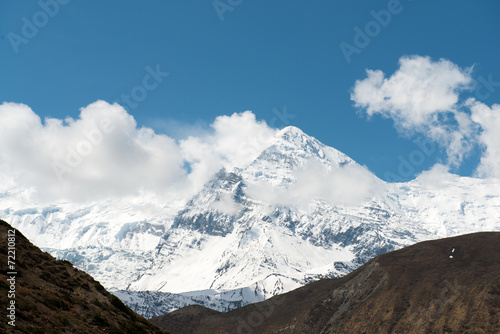 Annapurna Circuit - popular turists trek in Himalayas , Nepal © lexan
