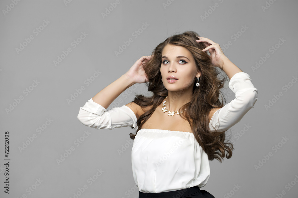 Beauty portrait of young attractive woman Beauty portrait of young attractive woman