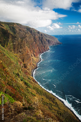 Receding into the distance rocky  ocean coast © dimedrol68