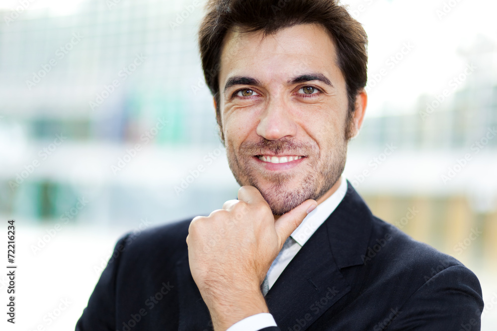 Confident handsome businessman Confident handsome businessman