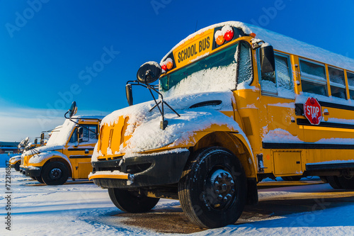 Winter School Bus