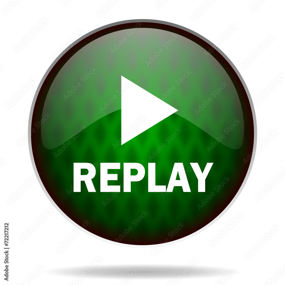 replay green internet icon replay green internet icon