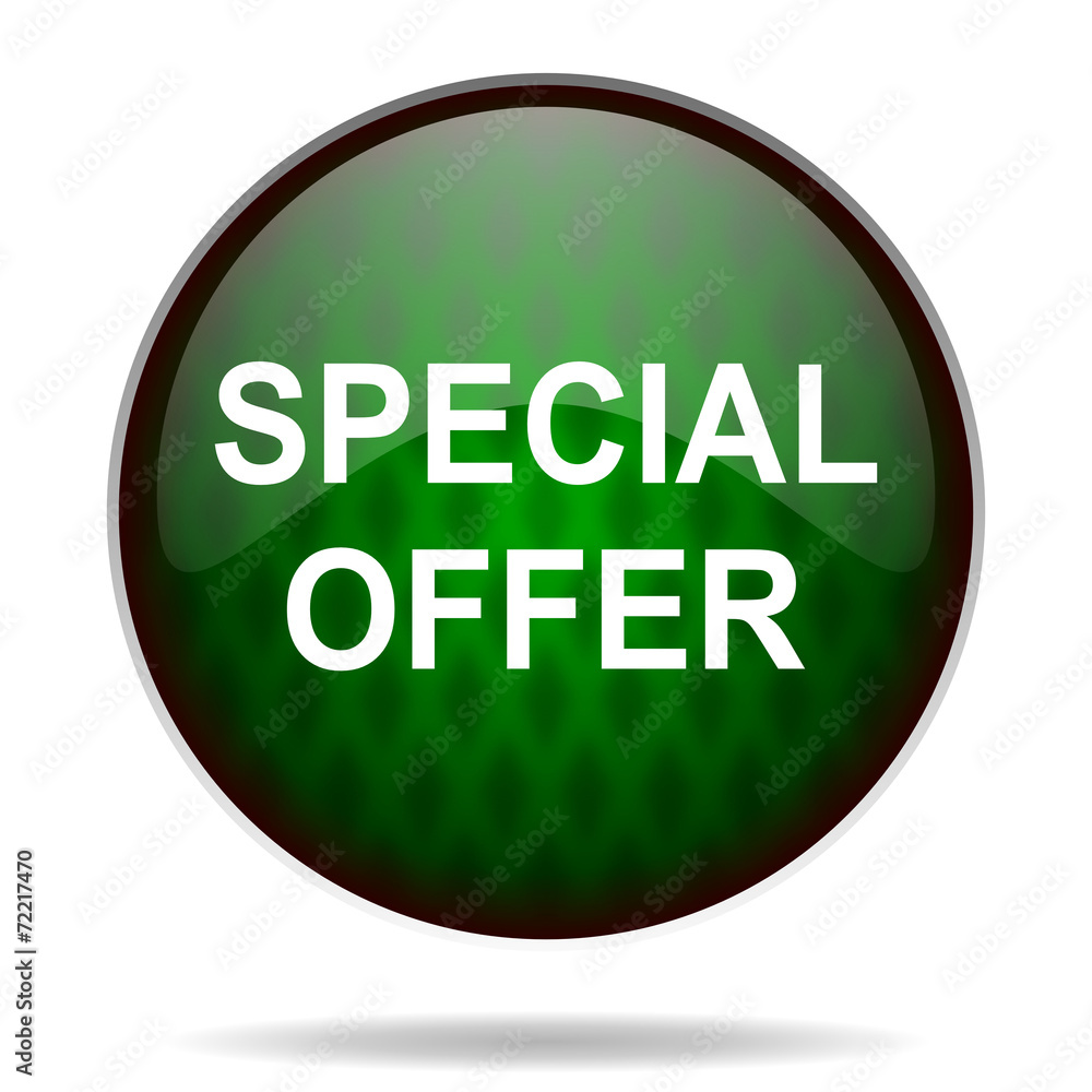 special offer green internet icon