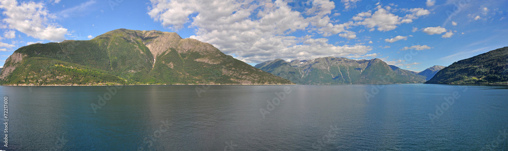 panorama Landschaft hardangerfjord, Norwegen panorama Landschaft hardangerfjord, Norwegen