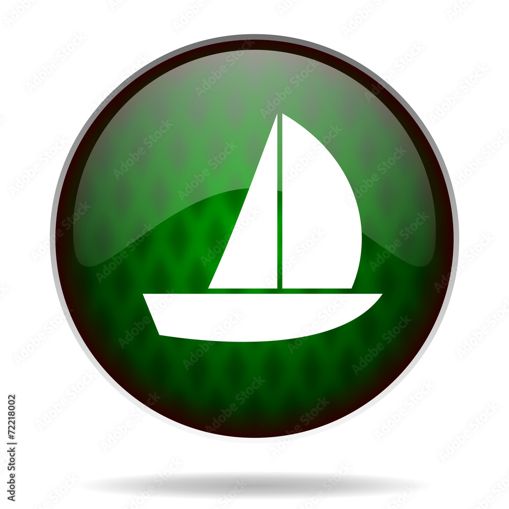 yacht green internet icon yacht green internet icon