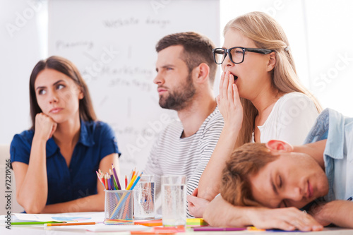 Boring presentation.