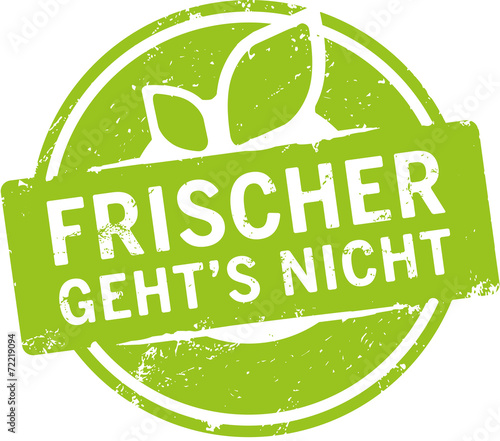 grüner button frischer gehts nicht