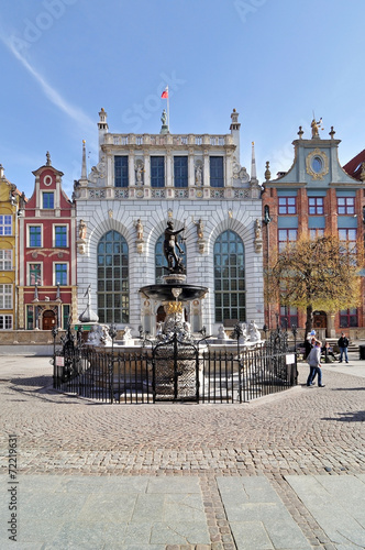 Neptune Fountain in Gdansk #72219631