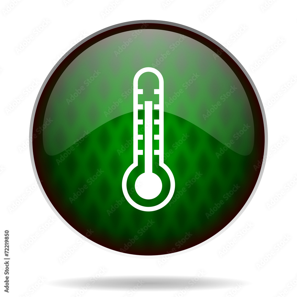 thermometer green internet icon thermometer green internet icon