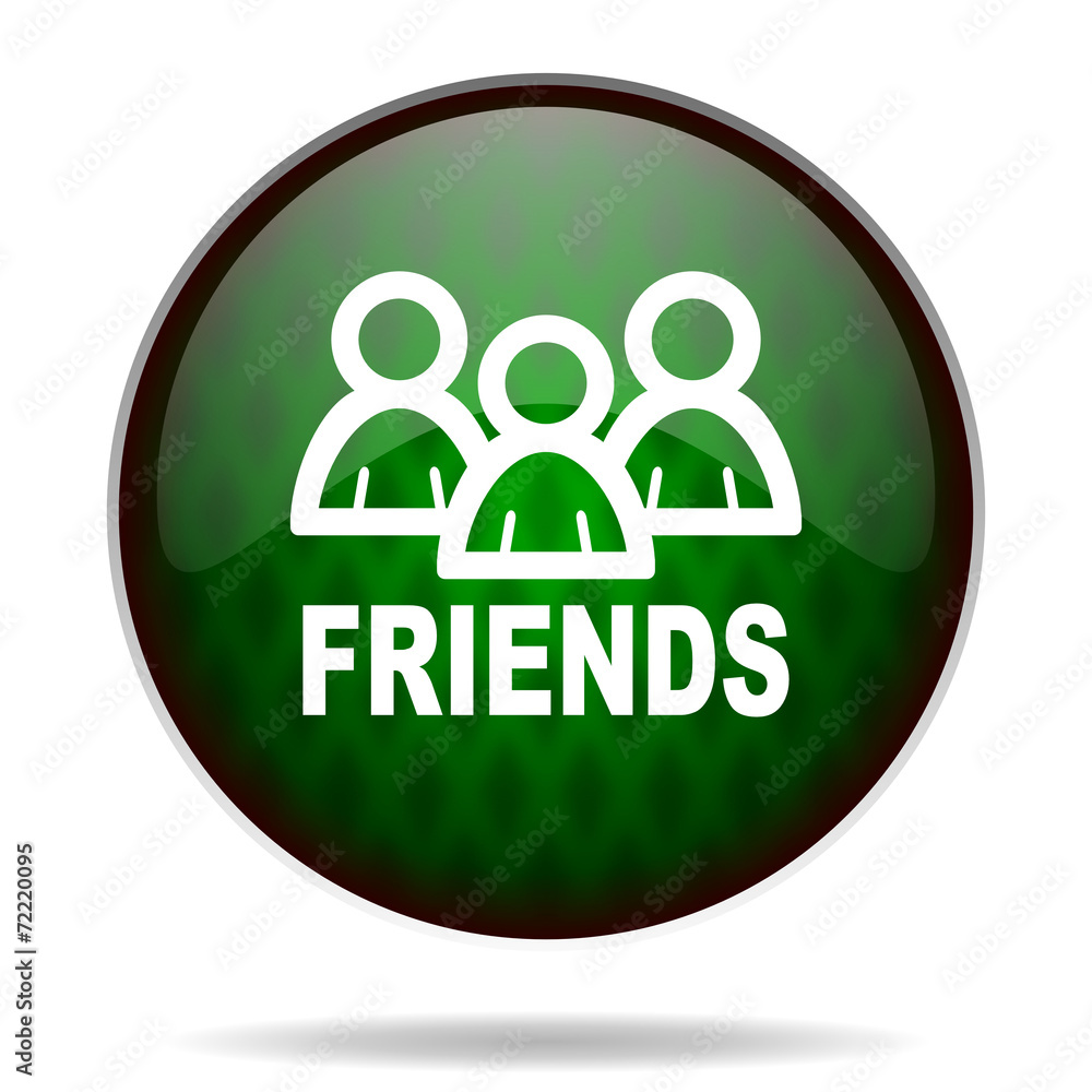friends green internet icon friends green internet icon