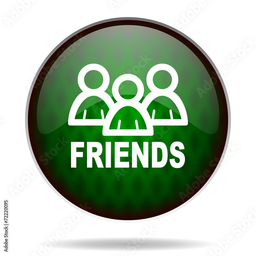 friends green internet icon