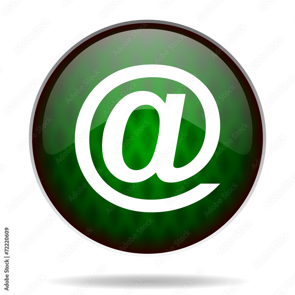 email green internet icon email green internet icon