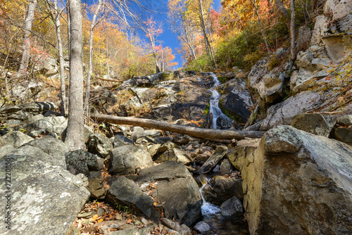 Falling Waters Cascades on the Blue Ridge Parkway in Autumn