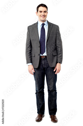 Handsome Businessman, isolated on white