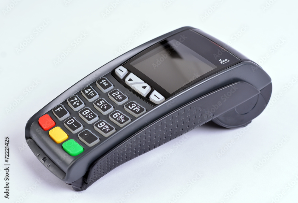 POS Payment GPRS Terminal, isolated on white POS Payment GPRS Terminal, isolated on white