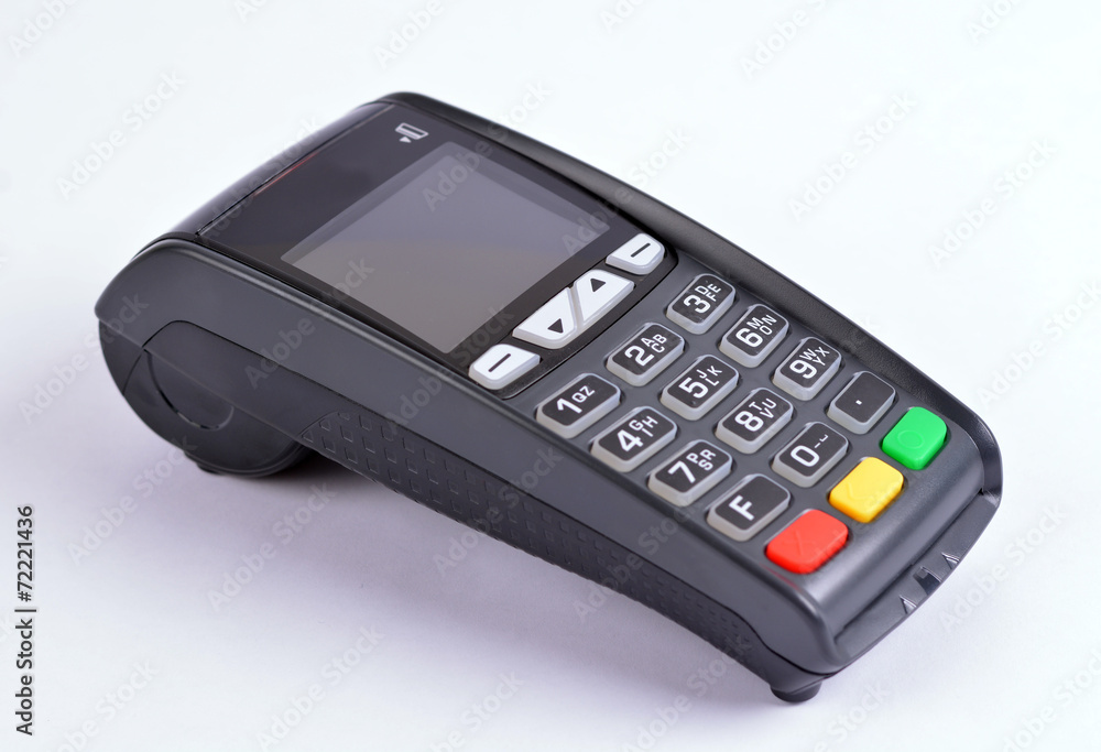 POS Payment GPRS Terminal, isolated on white POS Payment GPRS Terminal, isolated on white