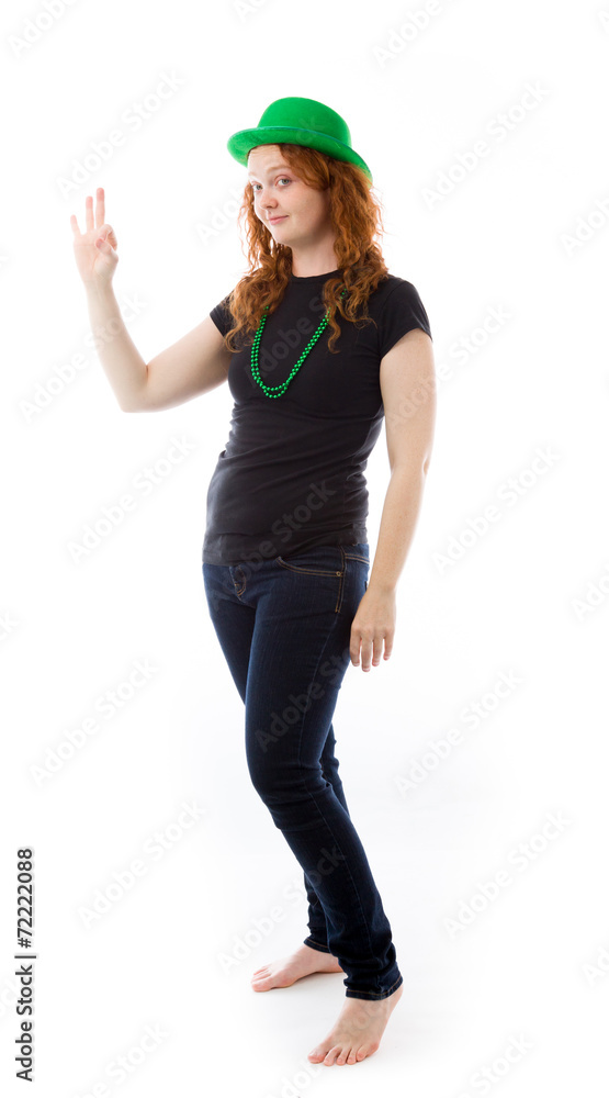 model isolated on plain background hand gesture ok sign model isolated on plain background hand gesture ok sign
