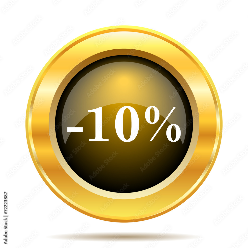 10 percent discount icon