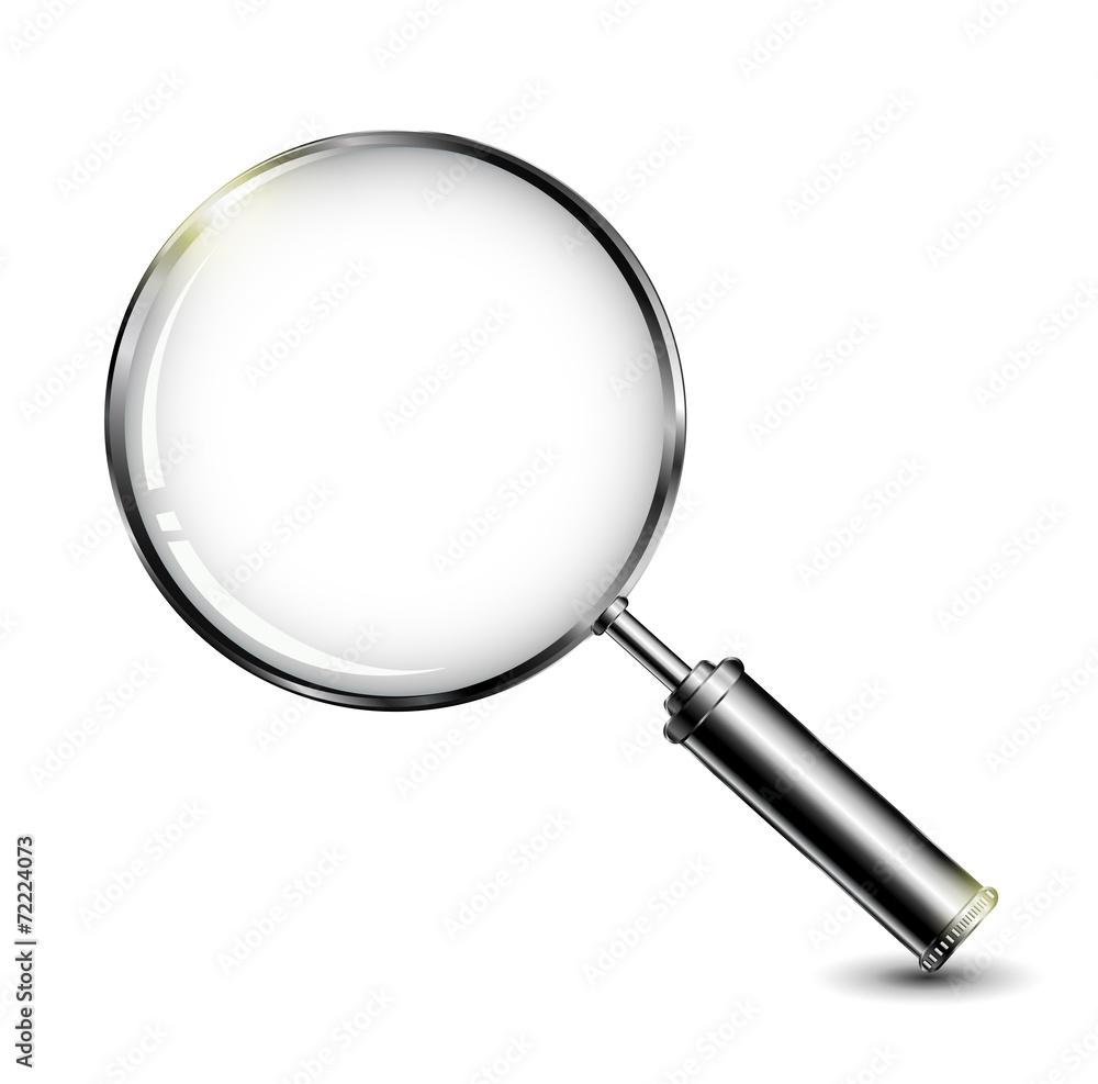 Magnifying glass isolated on white background Magnifying glass isolated on white background