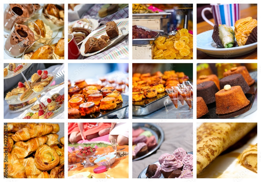 assortment of pastries french