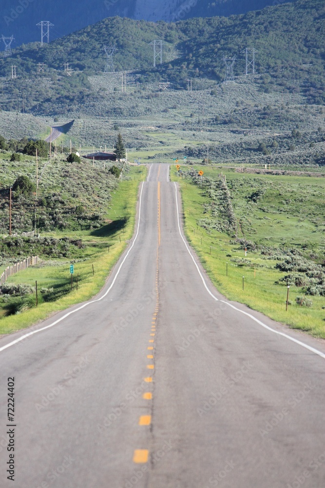 Colorado road in Rio Blanco county