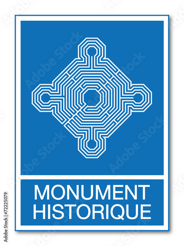 Panneau monument historique.
