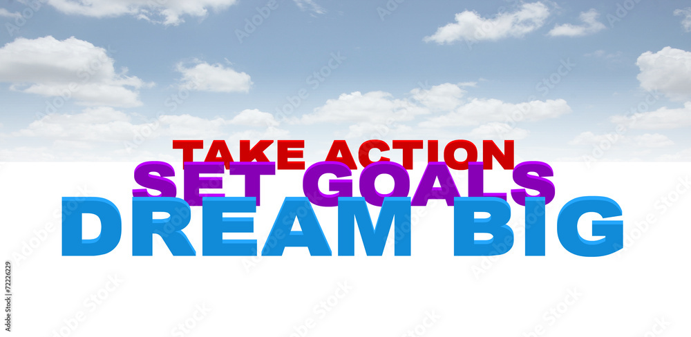 Fototapeta premium dream goals action