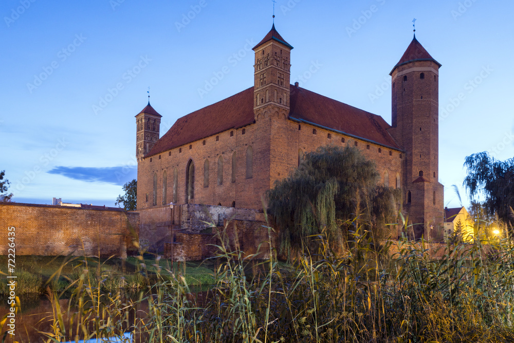 Old gothic castle in Lidzbark Warminski, Poland